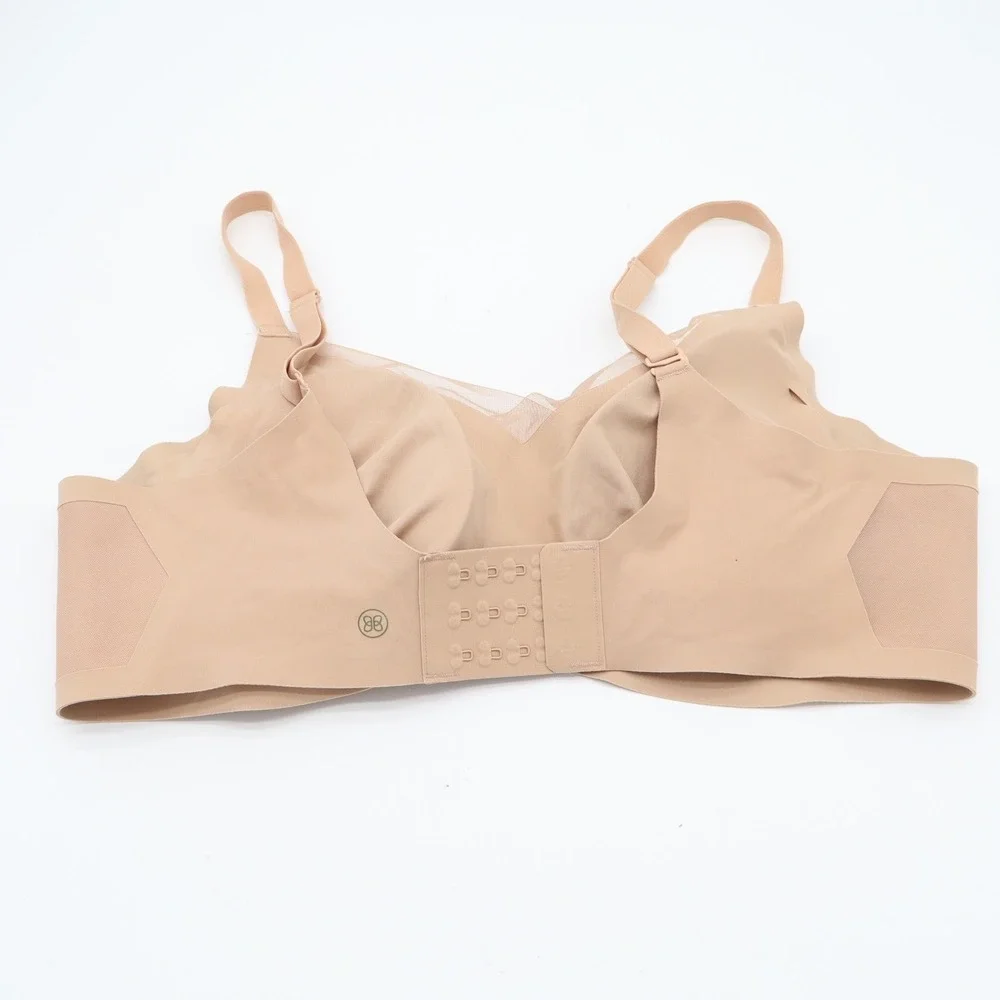 Honeylove Crossover Bra Sand Tan Wireless Seamless Support Size XL